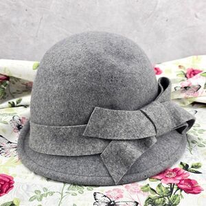 Bellady Lady Hat Dome Elegant Ladies Real Wool Topper Women Bowknot Winters Hats
